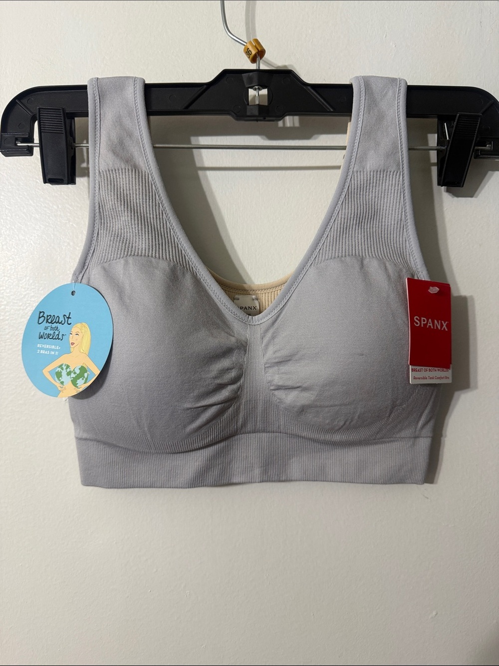SPANX Light Gray Seamless Support Sports Bra